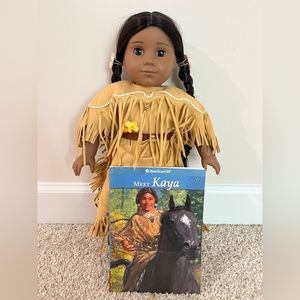 American Girl Doll Kaya with book